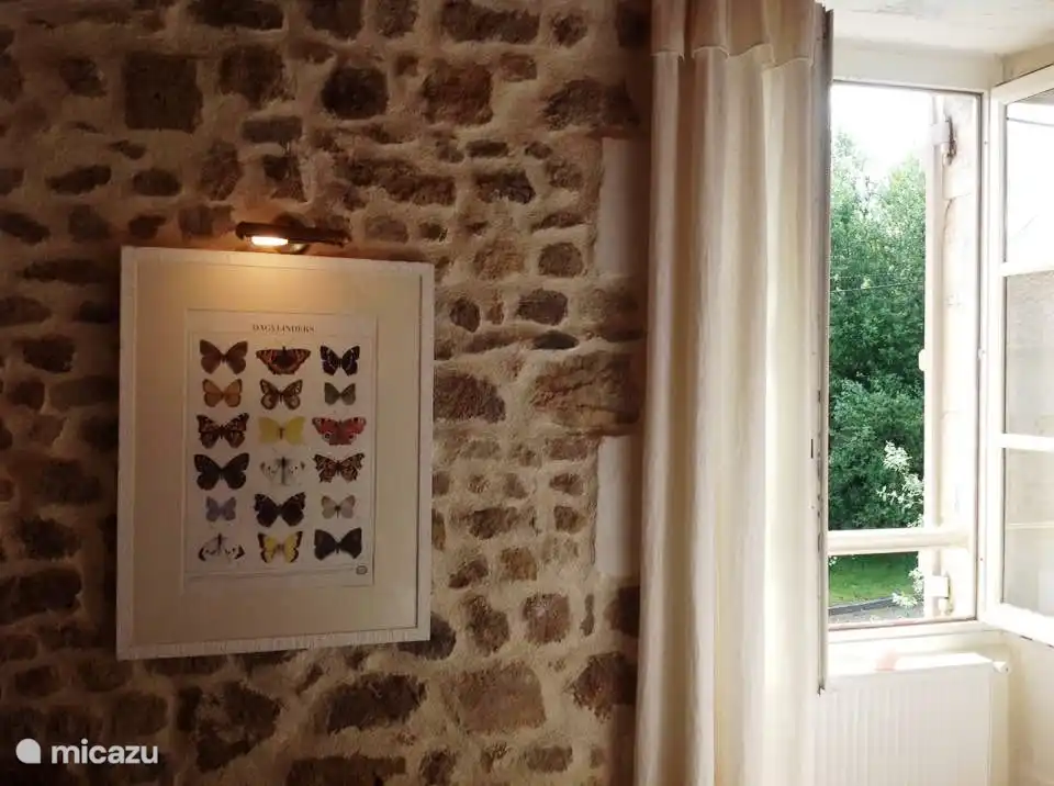 The dining room seats up to six people.