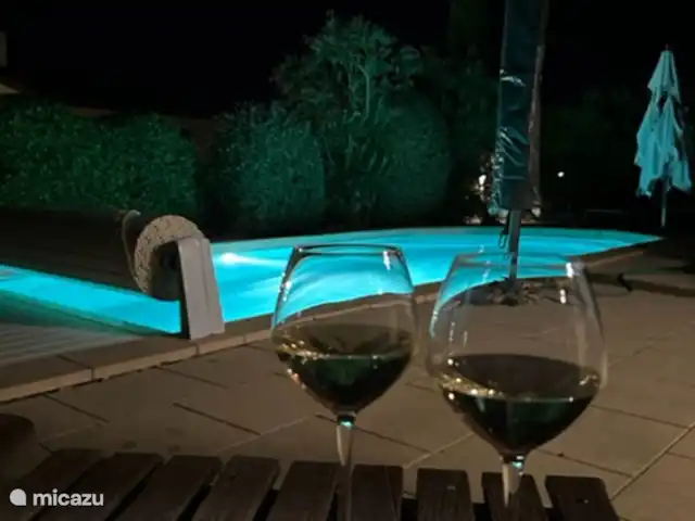 Villa Beauregard 83 | France, Ardèche, Vallon-Pont-d'Arc - villa Profitez de la piscine éclairée le soir.