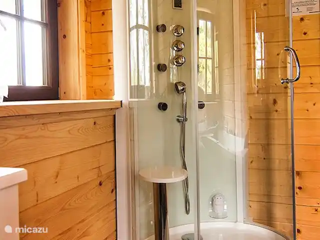 Houten villa Tine huren in Nederland, Overijssel, Den Ham - vakantiehuis Douche cabine