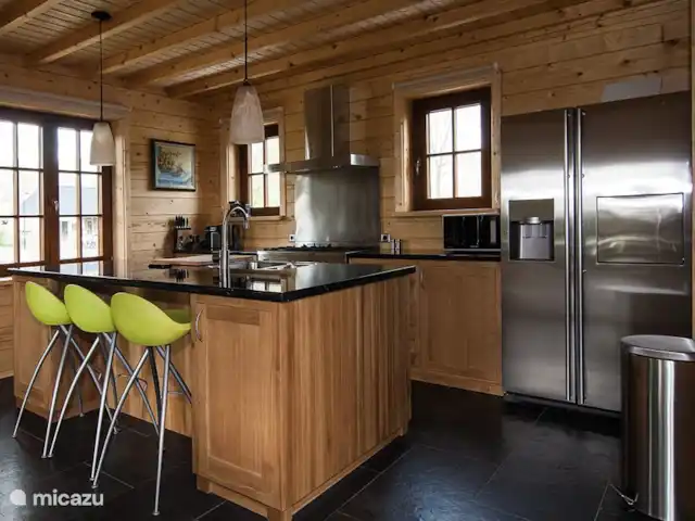 Houten villa Tine huren in Nederland, Overijssel, Den Ham - vakantiehuis Keuken met vaatwasser en grote oven