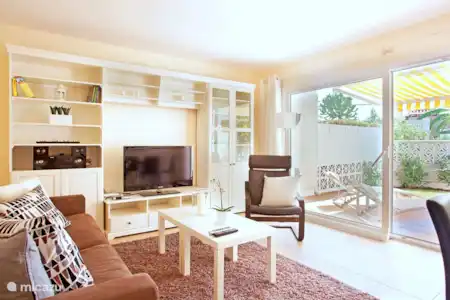 Vakantiehuis Spanje, Costa del Sol, Marbella geschakelde woning Strandhuisje in Costabella Woonkamer