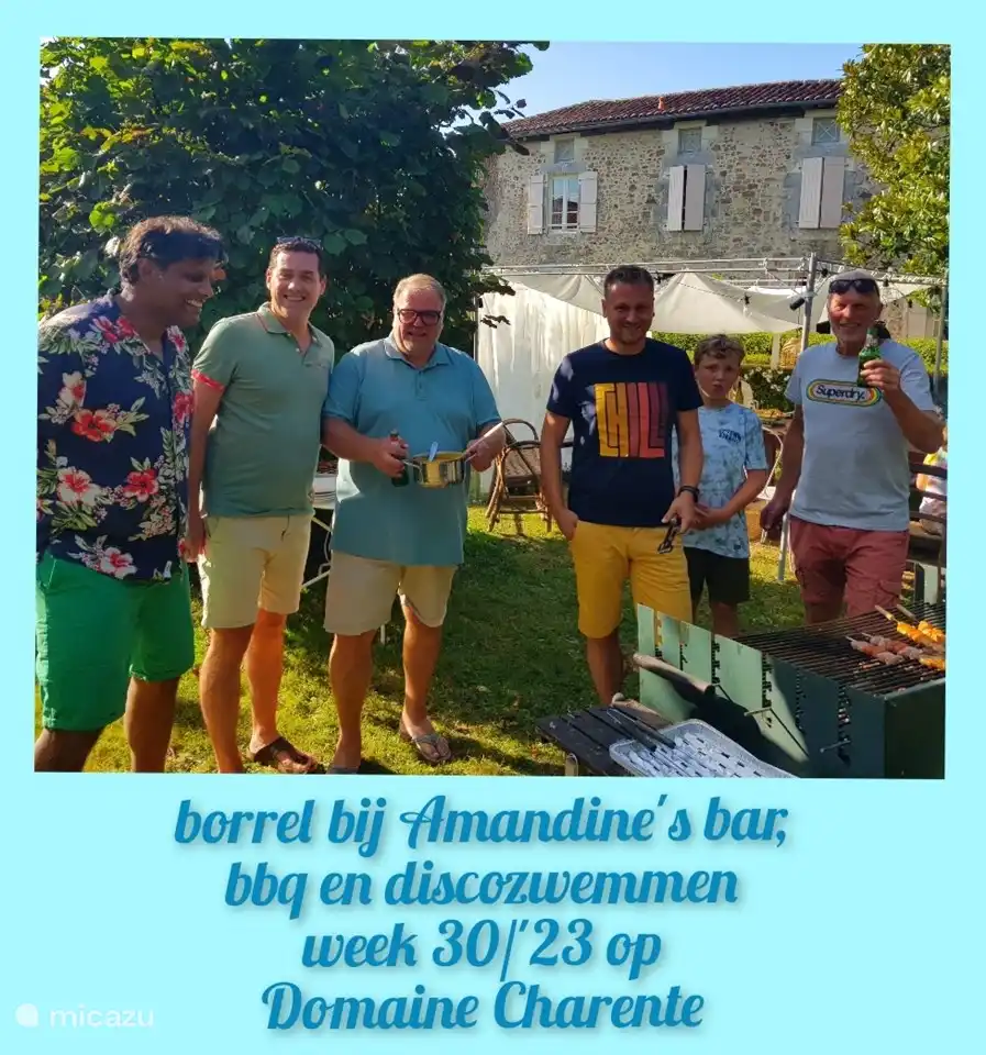 Gezamenlijke bbq - 7e seizoen op Domaine Charente 