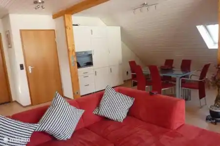 Vakantiehuis Duitsland, Moezel, Veldenz vakantiehuis Zum Hollander Woonkamer met open keuken