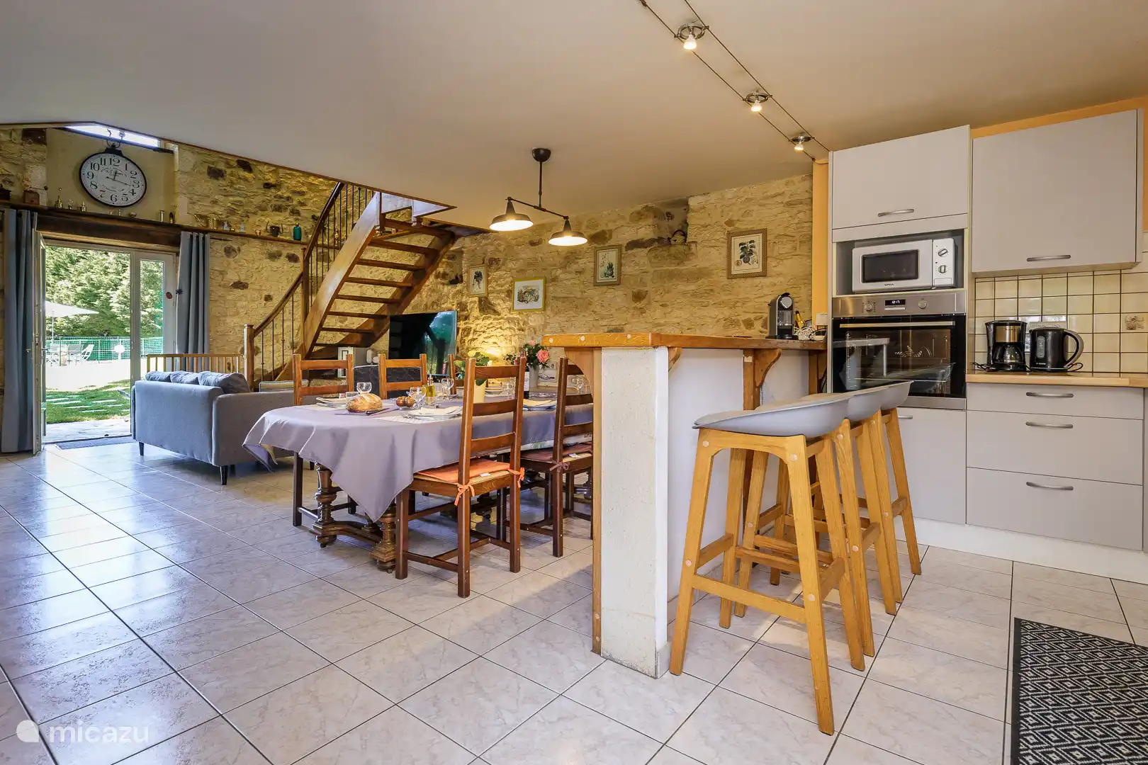 Kitchen and dining area