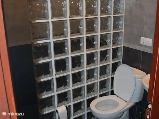 Villa Niña en España, Costa Blanca, Jávea - casa vacacional Baño en el dormitorio 4 (ducha detrás de una pared de vidrio)