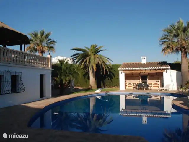 Villa Niña en España, Costa Blanca, Jávea - casa vacacional Cocina de verano junto a la piscina