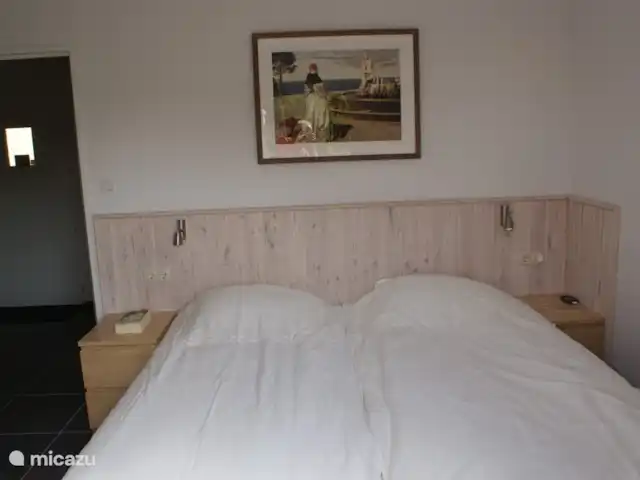 Villa individuelle 8 p piscine | France, Vendée, Château-d'Olonne - villa Chambre rez-de-chaussée avec 2 lits sommier de 90x200 cm