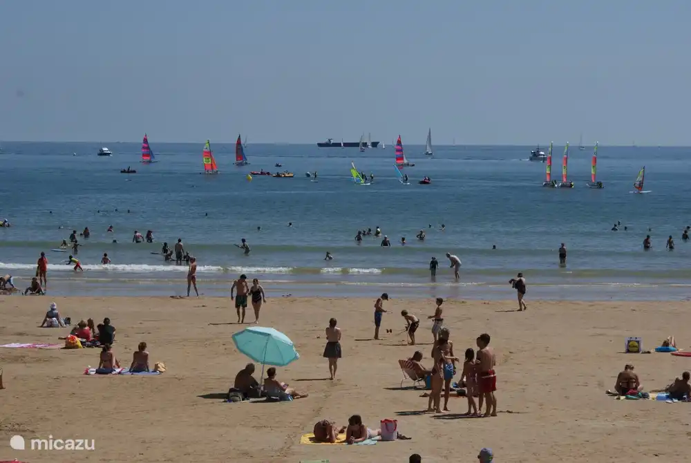 Der große Strand von Les Sables d'Olonne