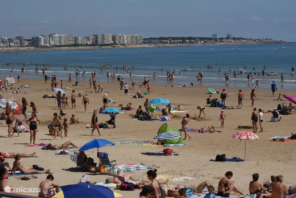 Der große Strand von Les Sables d'Olonne