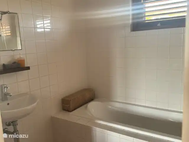 Villa Coral Curazao en Curazao, Bandabou (oeste), Coral Estate, Rif St.Marie - villa Baño: dormitorio principal con bañera