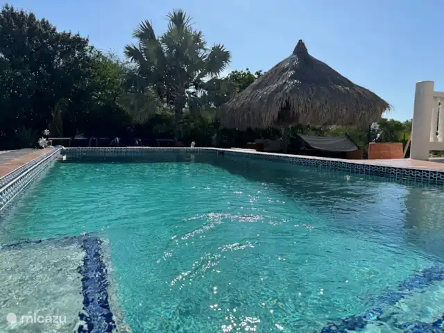 Villa Coral Curazao en Curazao, Bandabou (oeste), Coral Estate, Rif St.Marie - villa Piscina con bancos