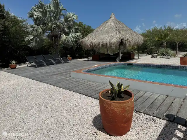 Villa Coral Curazao en Curazao, Bandabou (oeste), Coral Estate, Rif St.Marie - villa Jardín, alberca y palapa