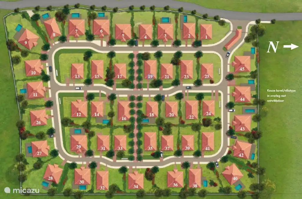 Notre villa est située sur le lot 3