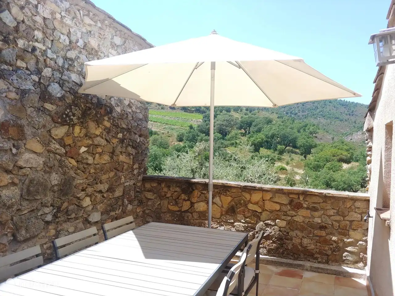 Vista a la terraza, mucha privacidad