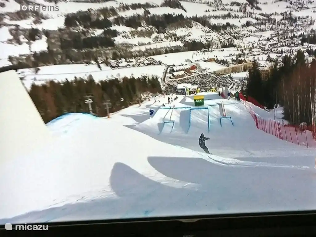 Halfpipe, die jährlich für die Snowboardweltmeisterschaften genutzt wird