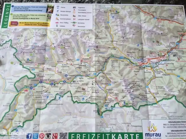 Übersichtskarte der Aktivitäten im Raum Murau