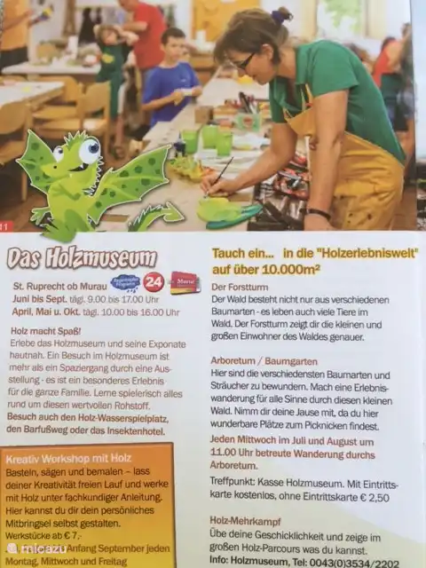 Holzmuseum in St. Ruprecht für Jung und Alt