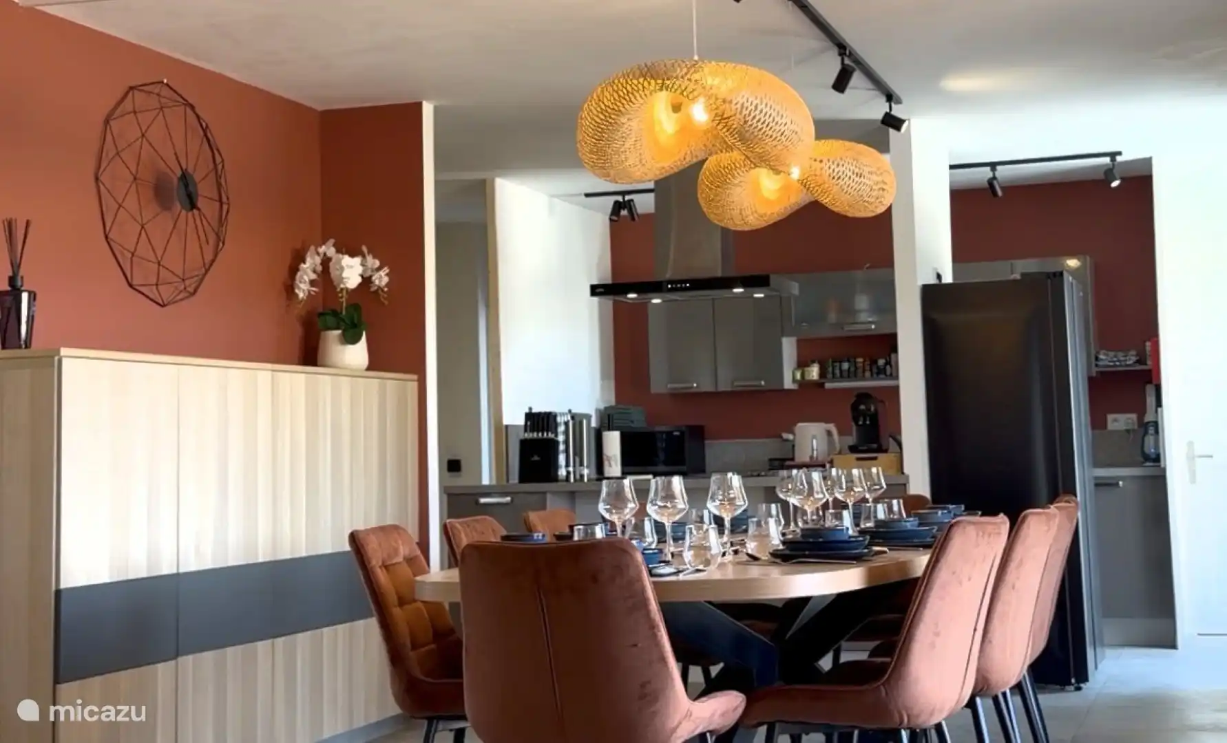 Kitchen and dining table