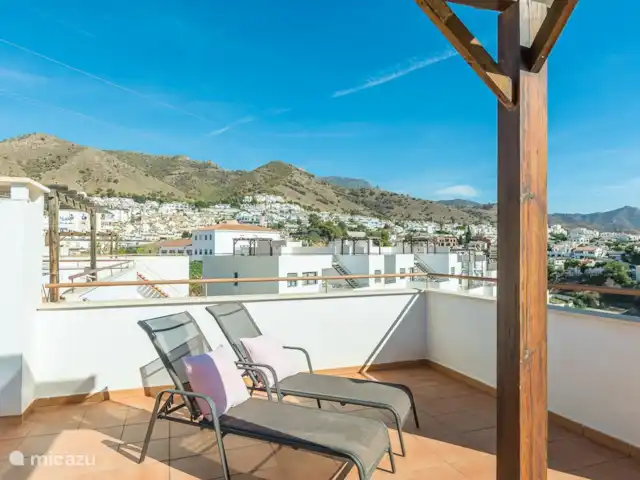 Apartamentos Andaluz - MDN03 en España, Costa del Sol, Nerja - apartamento Vista de las montañas desde la azotea.