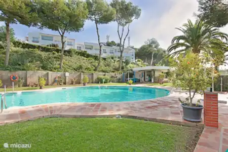 Vakantiehuis Spanje, Costa del Sol, Mijas Costa appartement Modern apartment met fraai zeezicht Gemeenschappelijk zwembad