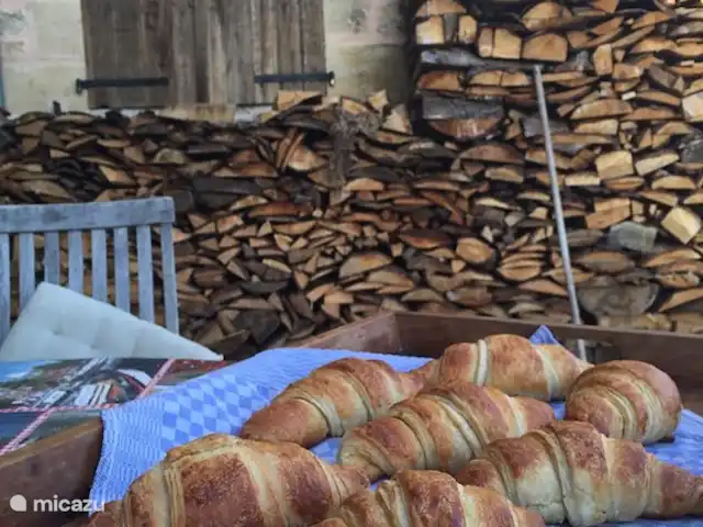 landhuis / kasteel huren in Frankrijk, Corrèze, Ayen – Abdij Iedere dag verse croissants van de bakker om de hoek. Hout genoeg voor de open haard