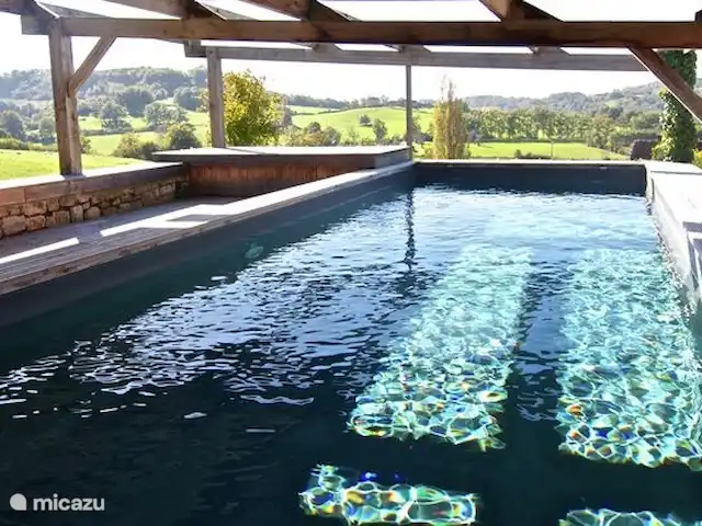 landhuis / kasteel huren in Frankrijk, Corrèze, Ayen – Abdij Prive verwarmd zout water zwembad