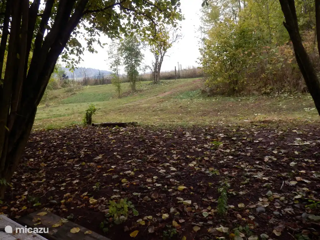 el jardín en colores otoñales