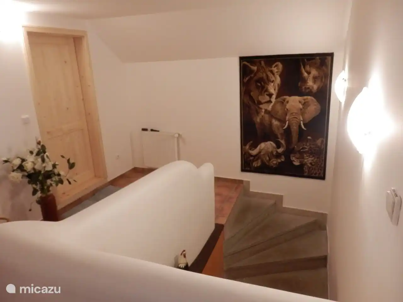 la escalera al apartamento