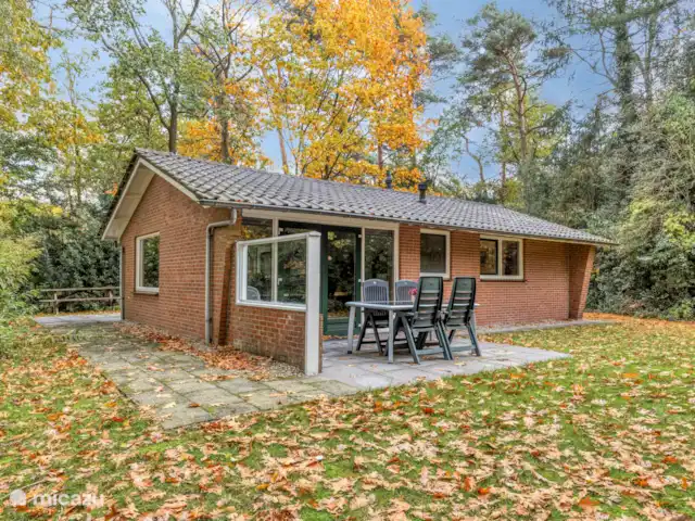 el martín pescador en Países Bajos, Güeldres, Winterswijk - bungaló La terraza ofrece mucha privacidad, tamaño de parcela 1350m-2