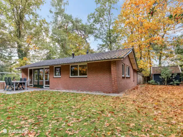 el martín pescador en Países Bajos, Güeldres, Winterswijk - bungaló El gran jardín y el cobertizo para bicicletas