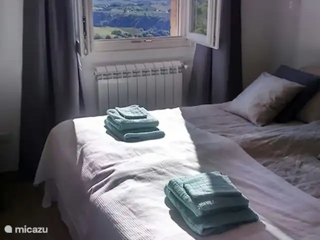 Villa Monte Calvo, Casa Vista Mare en Italia, Marche, Appignano - apartamento Vista desde uno de los dormitorios en el 1er piso