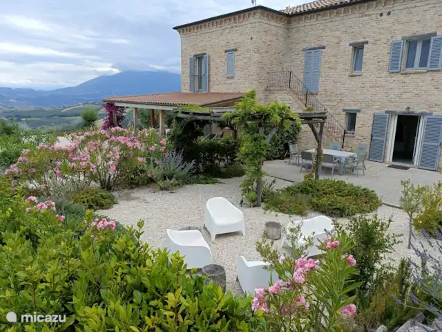 Villa Monte Calvo, Casa Vista Mare en Italia, Marche, Appignano - apartamento terraza Vista Mare