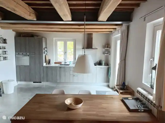 Villa Monte Calvo, Casa Vista Mare en Italia, Marche, Appignano - apartamento Sala de estar con cocina abierta