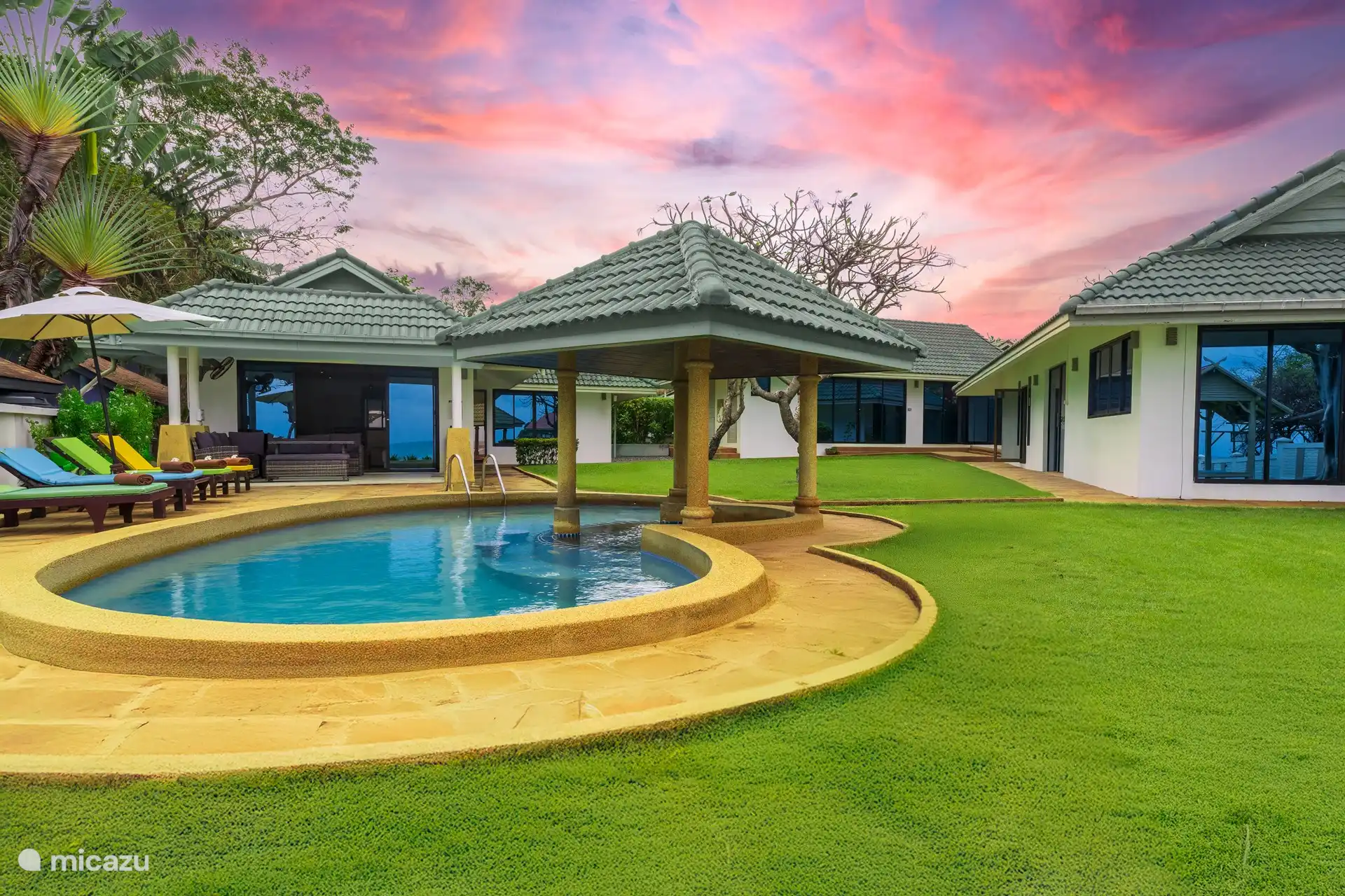 Garten vor dem Strand