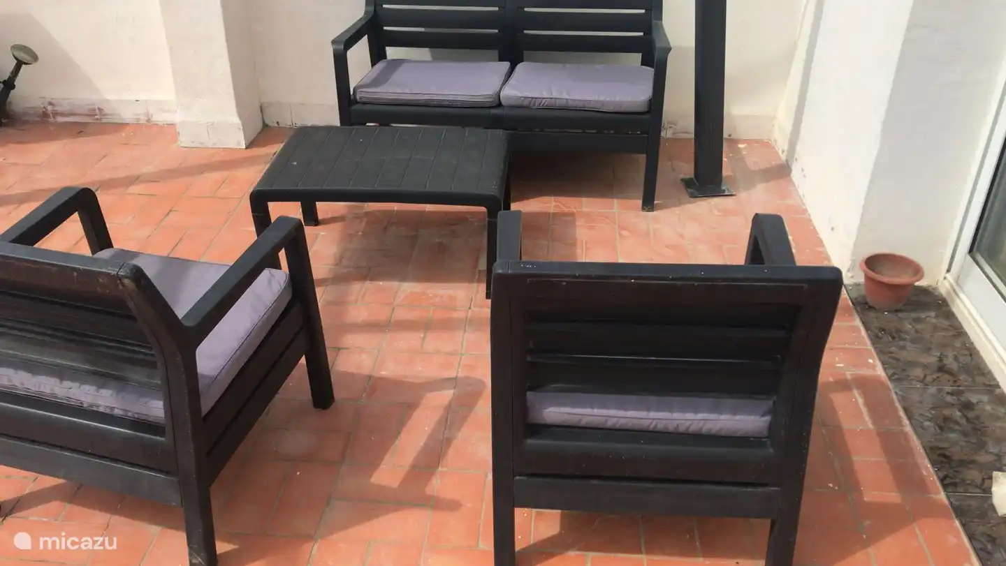 Sitzgelegenheiten auf der Dachterrasse