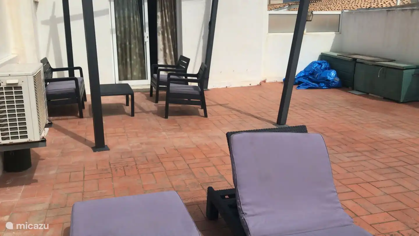 Sitzgelegenheiten auf der Dachterrasse