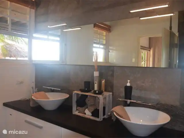 Lujosa villa con piscina privada en Aruba, Norte, Noord - villa baño en suite