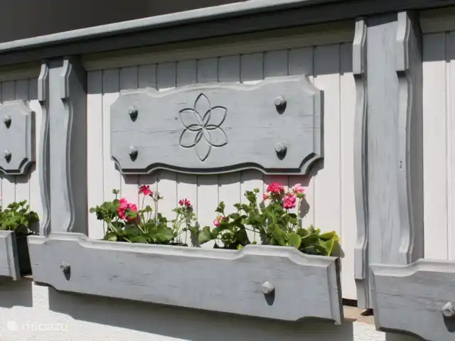 Zwei Tannen en Austria, Carintia, Grosskirchheim  - chalet detalle balcon