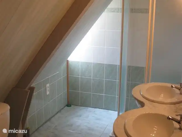 Wandelen, Frankrijk, Lot, Frayssinet, gîte / cottage Les Combes - 10 personen badkamer oude huis