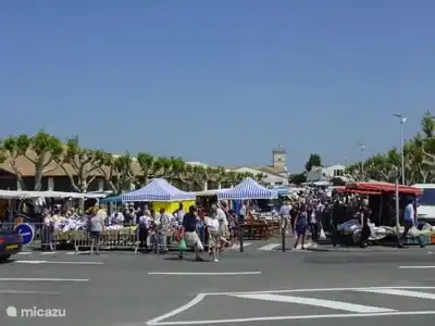 The daily fair of Le Bois Plage