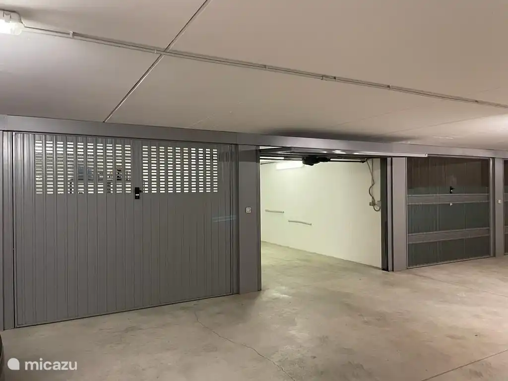 Garaje con puerta eléctrica.