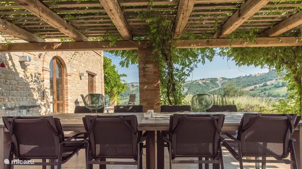 Angenehmes Gefühl mit Panoramablick