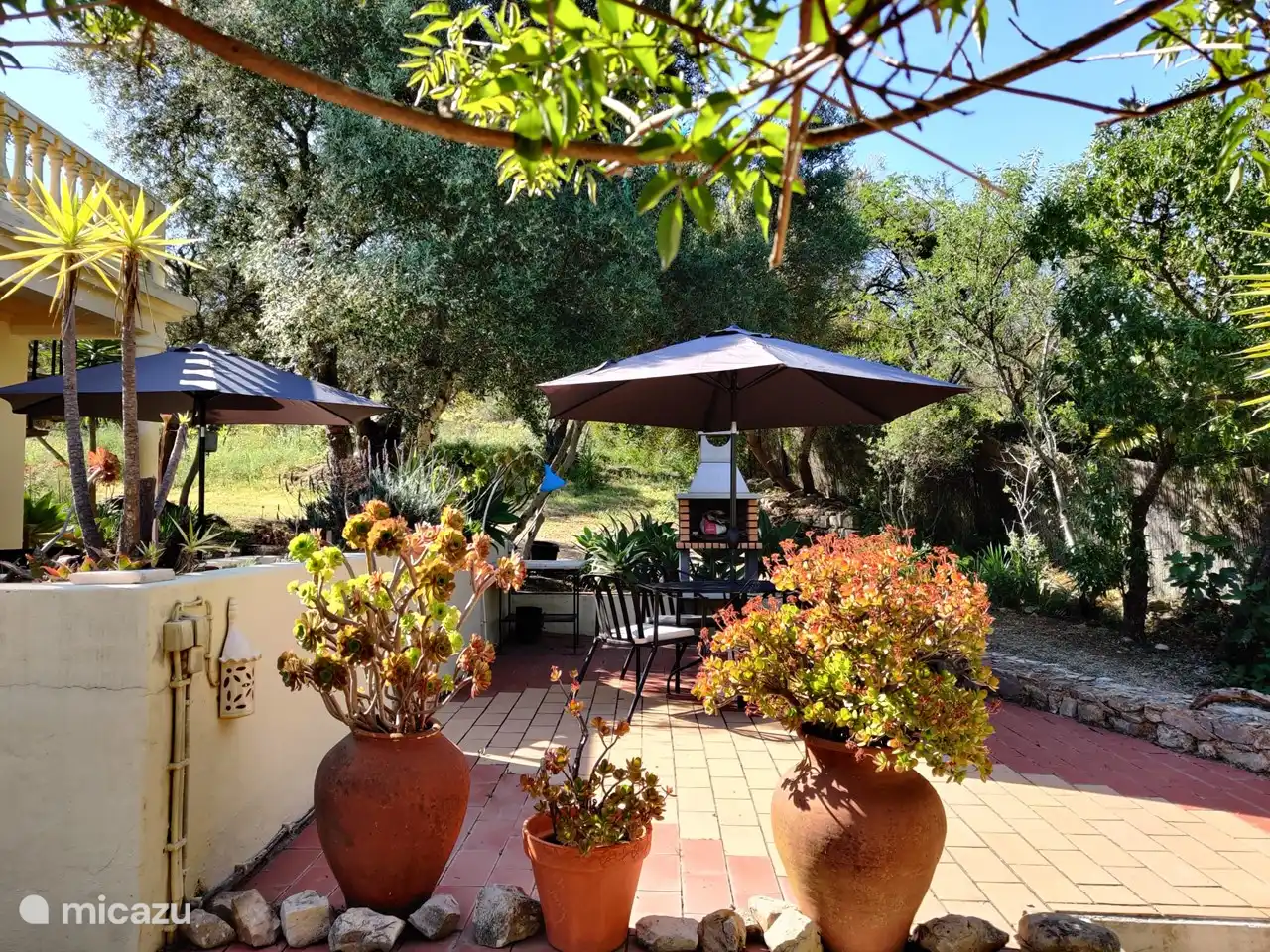 terrace with barbecue