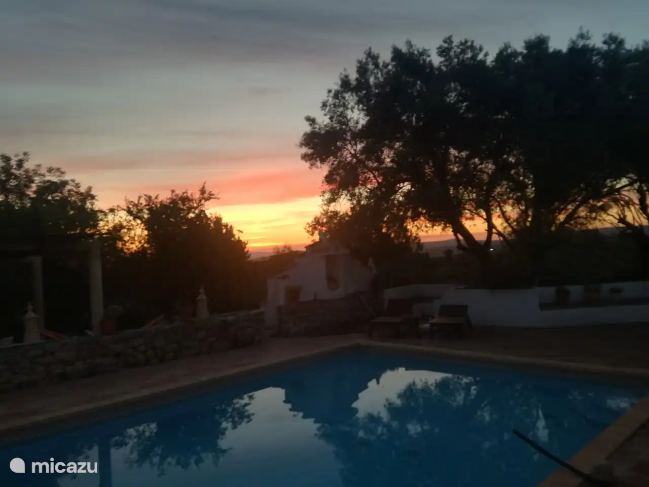 Beautiful view over the hinterland with beautiful sunsets