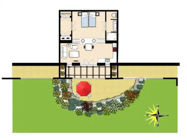 Studio spacieux au Mont Ventoux | France, Drôme, Montbrun-les-Bains - studio Carte