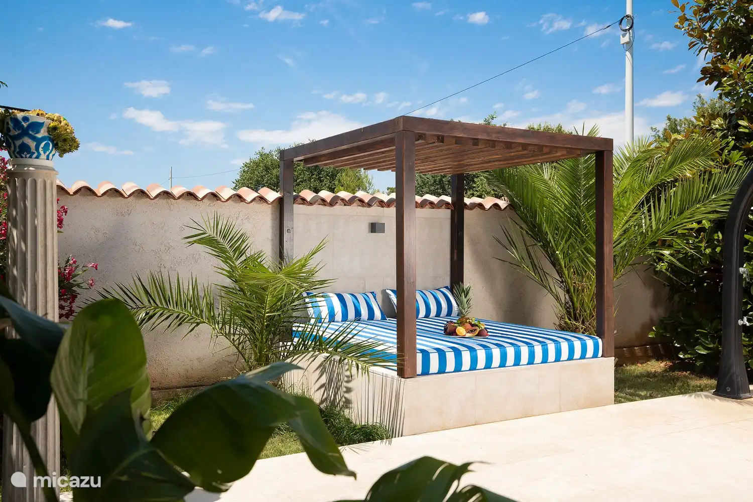 Cabaña grande y cómoda.