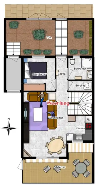 Vakantiehuis casa evita in orihuela costa, costa blanca, spanje ... Maken plattegrond woonkamer