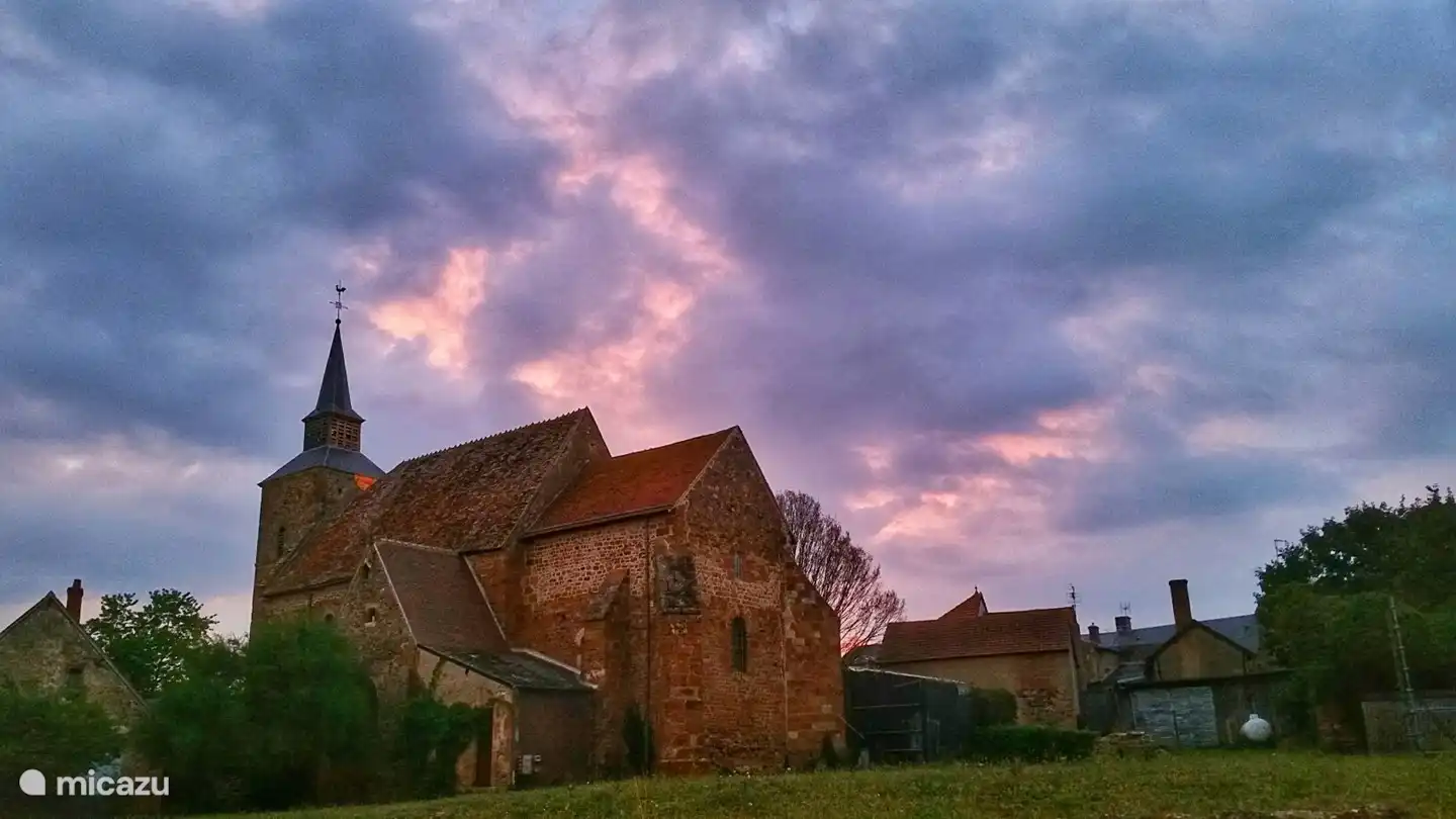 the village church a 10-minute walk from the house