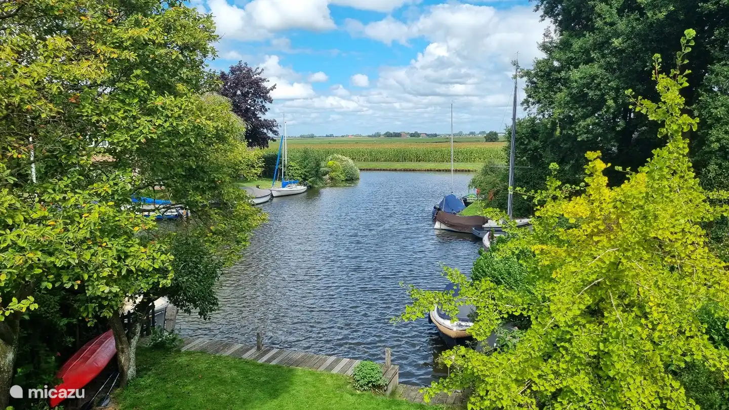 View from the rear balcony over the harbor