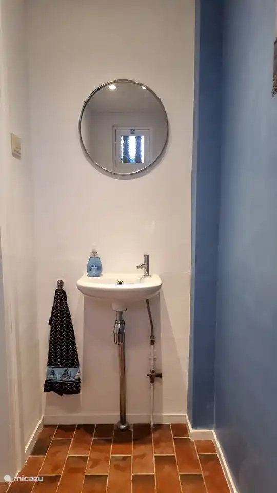 The toilet downstairs